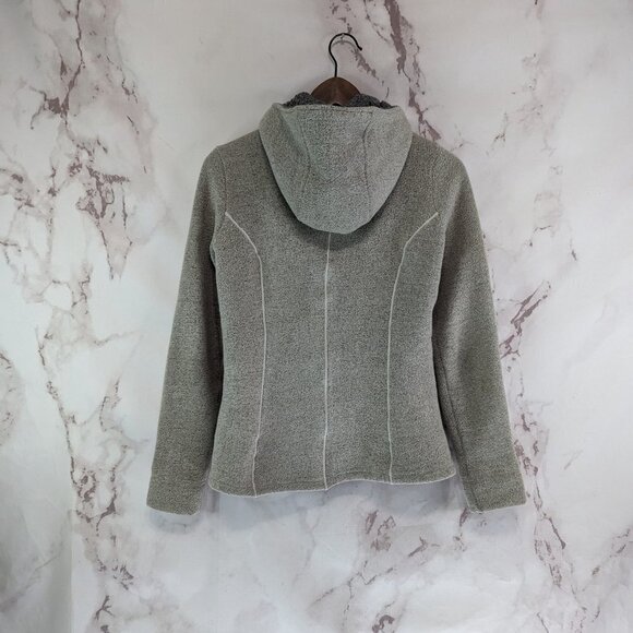 Kuhl Jacket Women XS Gray Sweater Fleece Full Zip Alf Stella Teddy Sherpa Hood - Picture 5 of 13